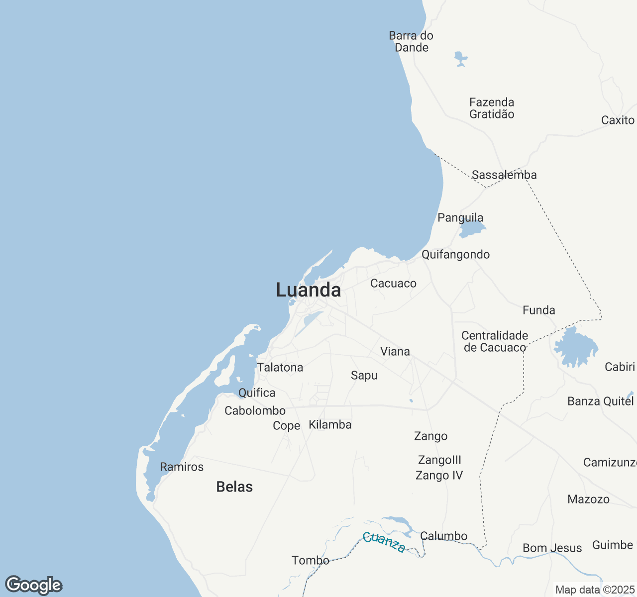 Map of Luanda