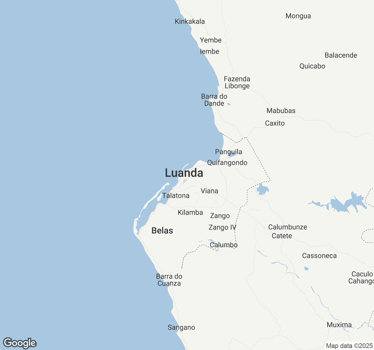 Map of Luanda
